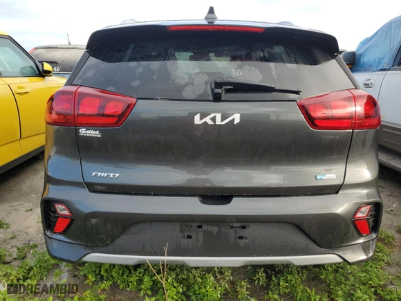 2022 Kia Niro Plug-In Hybrid LXS with VIN KNDCM3LD4N5506846, listed as a Copart auction lot 74615614 with 0 mi miles and Salvage Title. Bid and sale history available at carsss.com. Image 6.