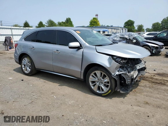 2017 Acura MDX Technology z VIN 5J8YD4H56HL008212, wystawiony jako Copart lot #59303895 z przebiegiem 5 145 mil mil oraz Szkoda całkowita • Salvage title. Historia ofert i sprzedaży dostępna na DreamBid. Obrazek 4.