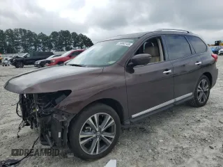 2019 Nissan Pathfinder SV with VIN 5N1DR2MN5KC607209, listed as a Copart auction lot 59882135 with 40,592 mi miles and Salvage title. Bid and sale history available at DreamBid. Image 1.