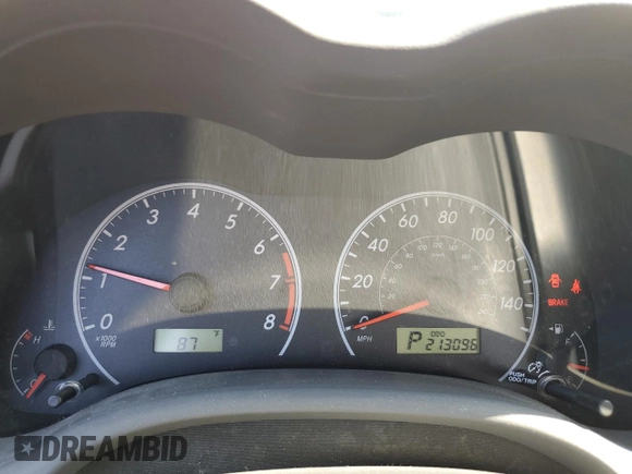 2010 Toyota Corolla with VIN 1NXBU4EE0AZ362408, listed as a Copart auction lot 63455295 with 213,096 mi miles and Salvage title. Bid and sale history available at DreamBid. Image 9.