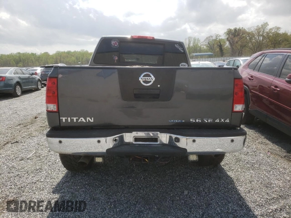 2010 Nissan Titan LE with VIN 1N6BA0EC1AN325055, listed as a Copart auction lot 51471785 with 137,110 mi miles and Salvage Title. Bid and sale history available at carsss.com. Image 6.