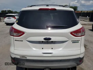 2013 Ford Escape Titanium with VIN 1FMCU0J95DUB50842, listed as a Copart auction lot 64188065 with 99,302 mi miles and Salvage title. Bid and sale history available at DreamBid. Image 6.