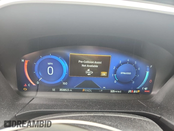 2022 Ford Escape Titanium with VIN 1FMCU9J97NUB05438, listed as a Copart auction lot 62132125 with 35,385 mi miles and Salvage title. Bid and sale history available at DreamBid. Image 9.