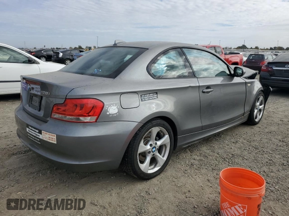 2012 BMW 1 Series 128i with VIN WBAUP9C57CVL91337, listed as a Copart auction lot 76144404 with 87,093 mi miles and Salvage title. Bid and sale history available at DreamBid. Image 3.
