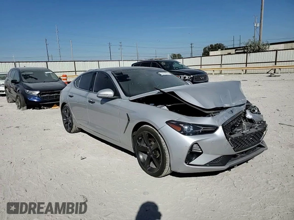2019 Genesis G70 Advanced with VIN KMTG44LA1KU044908, listed as a Copart auction lot 76779574 with 51,678 mi miles and Salvage title. Bid and sale history available at DreamBid. Image 11.