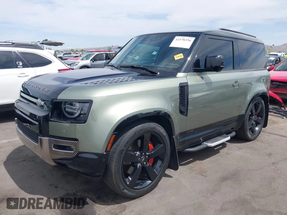 2021 Land Rover Defender with VIN SALEX6RU9M2052319, listed as a IAAI auction lot 42378394 with 30,822 mi miles and . Bid and sale history available at DreamBid. Image 2.