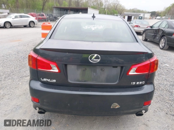 2010 Lexus IS 250 with VIN JTHBF5C27A5120477, listed as a IAAI auction lot 42109745 with 235,585 mi miles. Bid and sale history available at carsss.com. Image 16.