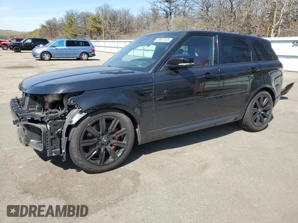 2019 Land Rover Range Rover Sport HSE Dynamic z VIN SALWV2SV9KA818445, wystawiony jako Copart lot #53667465 z przebiegiem 62 648 mil mil oraz Szkoda całkowita • Salvage title. Historia ofert i sprzedaży dostępna na DreamBid. Obrazek 1.