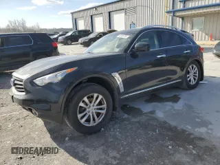 2013 Infiniti FX with VIN JN8CS1MW8DM170086, listed as a Copart auction lot 49958785 with 102,737 mi miles and Salvage Title. Bid and sale history available at carsss.com. Image 1.