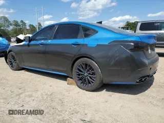 2018 Genesis G80 Sport z VIN KMHGN4JB2JU223881, wystawiony jako Copart lot #56557435 z przebiegiem Nie podano mil oraz Szkoda całkowita • Salvage title. Historia ofert i sprzedaży dostępna na DreamBid. Obrazek 2.