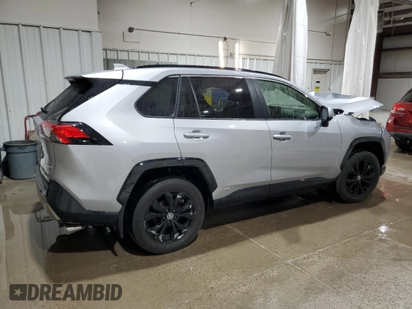 2022 Toyota RAV4 Hybrid SE with VIN JTM16RFVXND052911, listed as a Copart auction lot 62829175 with 84,035 mi miles and Salvage title. Bid and sale history available at DreamBid. Image 3.
