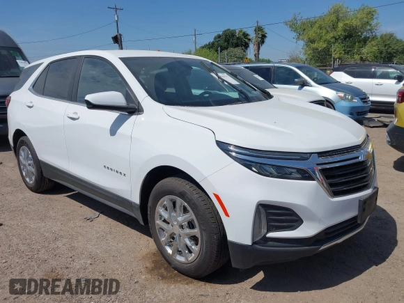 2023 Chevrolet Equinox LT with VIN 3GNAXKEG3PS124856, listed as a IAAI auction lot 42055575 with 20,308 mi miles and . Bid and sale history available at carsss.com. Image 1.