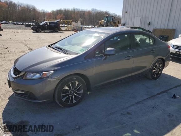 2013 Honda Civic EX with VIN 19XFB2F8XDE268824, listed as a Copart auction lot 52260635 with 141,214 mi miles and Salvage Title. Bid and sale history available at DreamBid. Image 1.