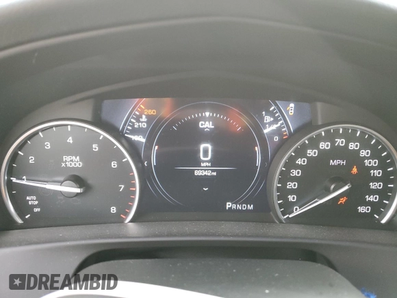 2017 Cadillac CT6 AWD with VIN 1G6KB5RS8HU195910, listed as a Copart auction lot 85089084 with 69,342 mi miles and Salvage title. Bid and sale history available at DreamBid. Image 9.