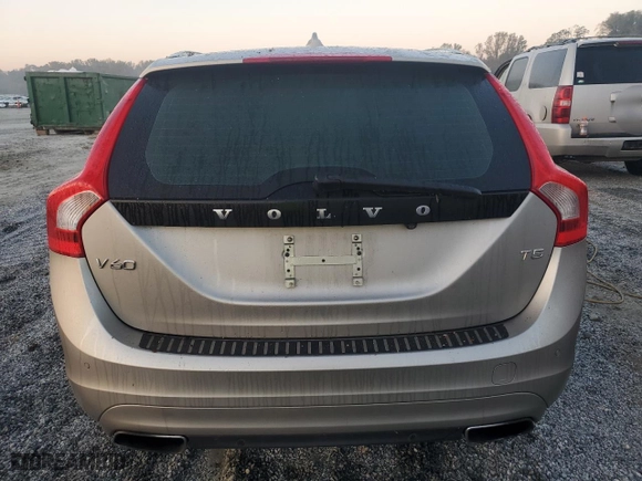 2015 Volvo V60 T5 Drive-E Premier with VIN YV140MEK8F1261621, listed as a Copart auction lot 73959574 with 74,546 mi miles and Salvage Title. Bid and sale history available at carsss.com. Image 6.