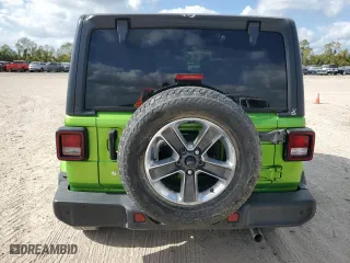 2020 Jeep Wrangler Unlimited Sahara with VIN 1C4HJXEN7LW156146, listed as a Copart auction lot 79402714 with 24,475 mi miles and Clean Title. Bid and sale history available at carsss.com. Image 6.