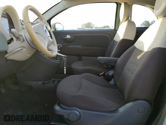 2013 FIAT 500 Pop with VIN 3C3CFFAR9DT543839, listed as a Copart auction lot 50537445 with 166,177 mi miles and Salvage Title. Bid and sale history available at carsss.com. Image 7.