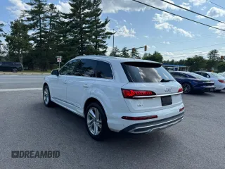 2021 Audi Q7 Premium Plus with VIN WA1LXAF71MD019698, listed as a Copart auction lot 62401545 with 96,993 mi miles and Clean title. Bid and sale history available at DreamBid. Image 4.