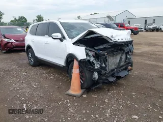 2023 Kia Telluride LX z VIN 5XYP24GC5PG342676, wystawiony jako IAAI lot #42689714 z przebiegiem 55 366 mil mil oraz . Historia ofert i sprzedaży dostępna na DreamBid. Obrazek 1.