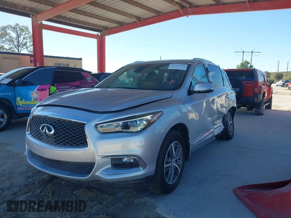 2020 Infiniti QX60 Luxe with VIN 5N1DL0MM2LC503968, listed as a IAAI auction lot 41797974 with 65,128 mi miles and . Bid and sale history available at DreamBid. Image 17.