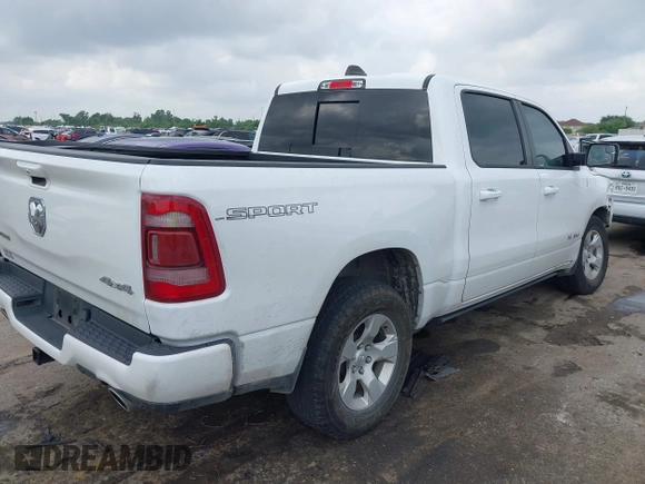 2023 Ram 1500 Big Horn with VIN 1C6SRFFT4PN532343, listed as a IAAI auction lot 42111051 with 15,079 mi miles and . Bid and sale history available at DreamBid. Image 4.