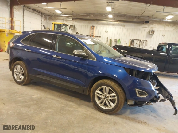 2015 Ford Edge SEL with VIN 2FMTK4J82FBB72262, listed as a IAAI auction lot 41817779 with 83,380 mi miles. Bid and sale history available at carsss.com. Image 1.
