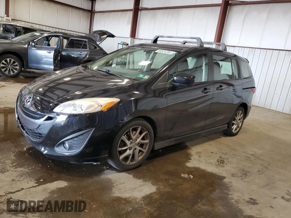 2012 Mazda 5 Touring with VIN JM1CW2CL1C0110282, listed as a Copart auction lot 69524284 with 108,872 mi miles and Salvage Title. Bid and sale history available at DreamBid. Image 1.