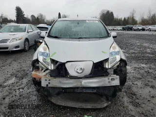 2013 Nissan LEAF S with VIN 1N4AZ0CP8DC408758, listed as a Copart auction lot 46844845 with 71,576 mi miles and Salvage Title. Bid and sale history available at carsss.com. Image 5.