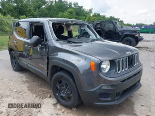 2018 Jeep Renegade Sport with VIN ZACCJAAB7JPG95203, listed as a IAAI auction lot 42413199 with 51,571 mi miles and . Bid and sale history available at DreamBid. Image 1.
