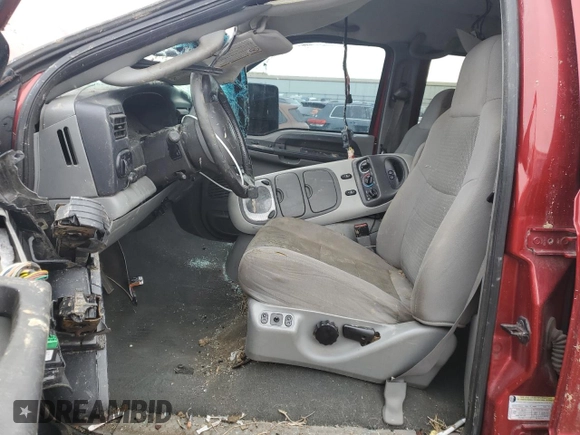 2005 Ford Excursion Special Serv z VIN 1FMSU41P65ED41988, wystawiony jako Copart lot #85659974 z przebiegiem Nie podano mil oraz Czysty tytuł • Clean title. Historia ofert i sprzedaży dostępna na DreamBid. Obrazek 7.