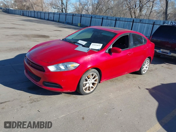 2013 Dodge Dart Rallye with VIN 1C3CDFBHXDD184762, listed as a IAAI auction lot 41895651 with 110,979 mi miles. Bid and sale history available at carsss.com. Image 2.