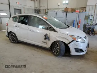 2017 Ford C-Max Energi Titanium with VIN 1FADP5FU5HL107422, listed as a Copart auction lot 66860454 with 140,300 mi miles and Salvage Title. Bid and sale history available at carsss.com. Image 4.