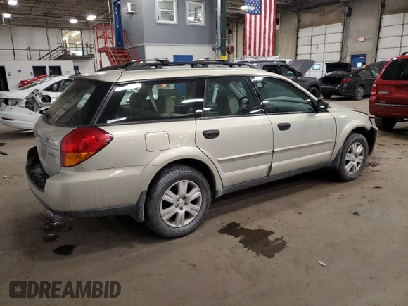 2005 Subaru Legacy Outback z VIN 4S4BP61C457388862, wystawiony jako Copart lot #84415834 z przebiegiem 112 448 mil mil oraz Szkoda całkowita • Salvage title. Historia ofert i sprzedaży dostępna na DreamBid. Obrazek 3.