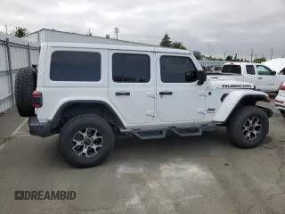2019 Jeep Wrangler Unlimited Rubicon with VIN 1C4HJXFG6KW642011, listed as a Copart auction lot 53132185 with 67,435 mi miles and Salvage title. Bid and sale history available at DreamBid. Image 3.