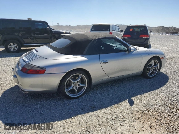 2003 Porsche 911 Carrera with VIN WP0CA29913S653663, listed as a Copart auction lot 49332695 with 85,401 mi miles and Salvage Title. Bid and sale history available at carsss.com. Image 3.