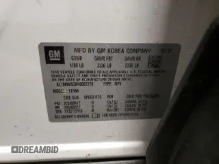2022 Chevrolet TrailBlazer LS with VIN KL79MMS28NB087270, listed as a Copart auction lot 53254505 with 49,575 mi miles and Salvage Title. Bid and sale history available at DreamBid. Image 13.