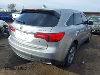 2016 Acura MDX with VIN 5FRYD3H25GB003842, listed as a IAAI auction lot 41337119 with 90,861 mi miles. Bid and sale history available at carsss.com. Image 4.