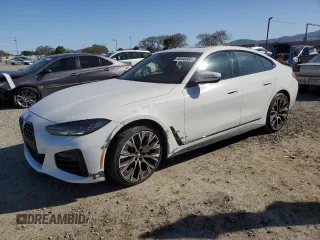 2022 BMW 4 Series 430i with VIN WBA63AV00NFM76170, listed as a Copart auction lot 49300505 with 37,469 mi miles and Salvage title. Bid and sale history available at DreamBid. Image 1.