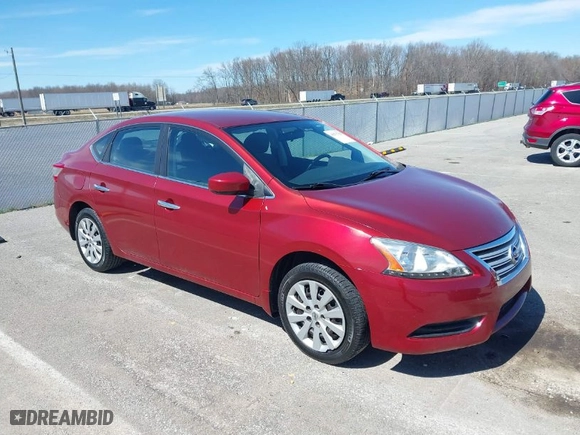 2015 Nissan Sentra S with VIN 3N1AB7AP1FY341007, listed as a IAAI auction lot 41875789 with 70,161 mi miles. Bid and sale history available at carsss.com. Image 1.