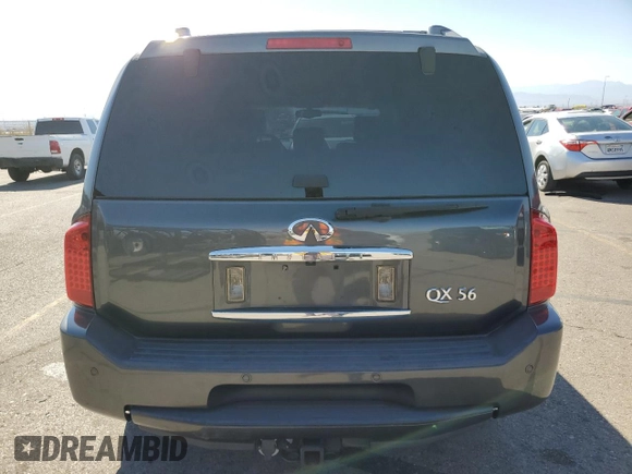 2005 Infiniti QX56 with VIN 5N3AA08C55N807630, listed as a Copart auction lot 73552184 with 165,059 mi miles and Salvage Title. Bid and sale history available at carsss.com. Image 6.