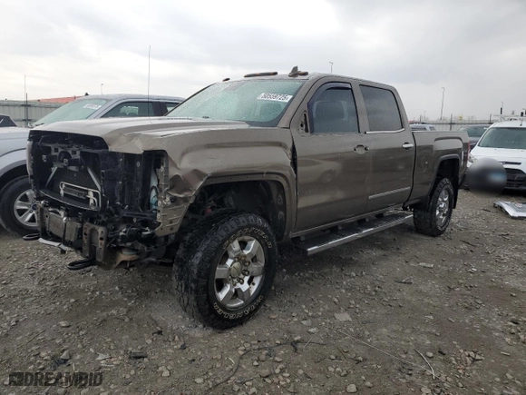 2015 GMC Sierra 3500HD Denali with VIN 1GT424E8XFF664569, listed as a Copart auction lot 50559725 with 178,919 mi miles and Salvage Title. Bid and sale history available at carsss.com. Image 1.