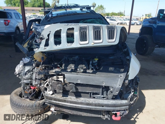 2014 Jeep Cherokee Trailhawk with VIN 1C4PJMBS5EW134900, listed as a IAAI auction lot 41997316 with 96,445 mi miles. Bid and sale history available at carsss.com. Image 6.