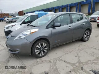 2015 Nissan LEAF SV z VIN 1N4AZ0CP9FC309742, wystawiony jako Copart lot #84613094 z przebiegiem 53 928 mil mil oraz Szkoda całkowita • Salvage title. Historia ofert i sprzedaży dostępna na DreamBid. Obrazek 1.