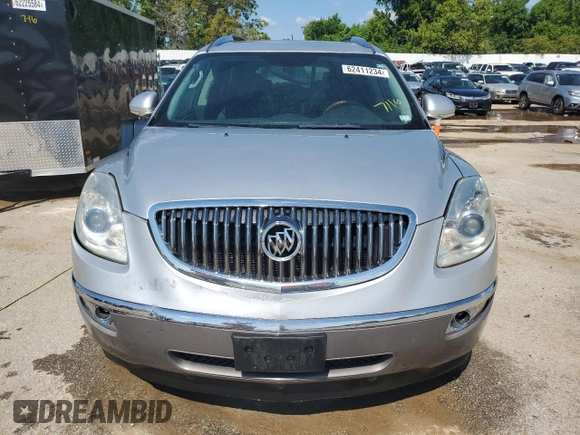 2011 Buick Enclave CXL-1 with VIN 5GAKRBED0BJ409393, listed as a Copart auction lot 62411234 with 189,635 mi miles and Salvage Title. Bid and sale history available at carsss.com. Image 5.