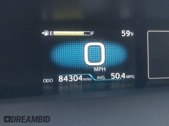 2021 Toyota Prius LE with VIN JTDKAMFP0M3169019, listed as a IAAI auction lot 41481098 with 84,304 mi miles and . Bid and sale history available at DreamBid. Image 7.