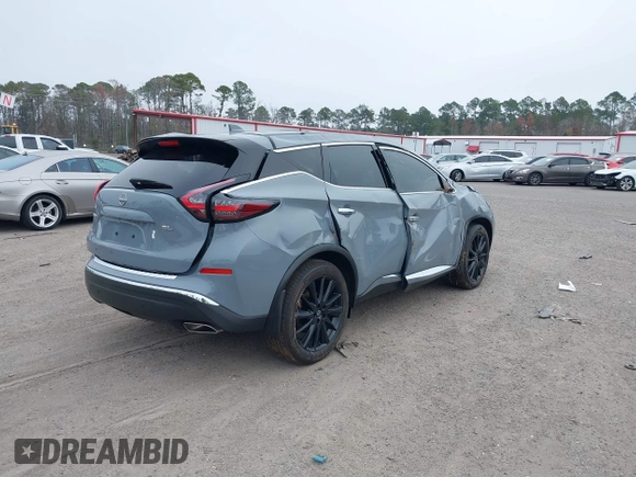 2023 Nissan Murano SL with VIN 5N1AZ2CJXPC131449, listed as a IAAI auction lot 41177130 with 19,474 mi miles and . Bid and sale history available at DreamBid. Image 4.