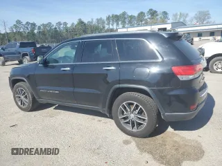 2017 Jeep Grand Cherokee Limited with VIN 1C4RJEBG2HC943268, listed as a Copart auction lot 50553945 with 160,459 mi miles and Salvage title. Bid and sale history available at DreamBid. Image 2.