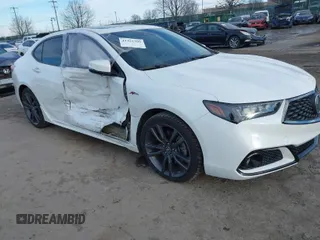 2018 Acura TLX w/A-SPEC Pkg with VIN 19UUB3F61JA000384, listed as a IAAI auction lot 41452595 with 36,139 mi miles. Bid and sale history available at carsss.com. Image 1.