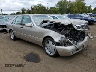 1999 Mercedes-Benz S-Class with VIN WDBGA43G3XA428658, listed as a Copart auction lot 72226714 with 131,441 mi miles and Salvage Title. Bid and sale history available at carsss.com. Image 4.