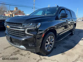 2022 Chevrolet Suburban LT with VIN 1GNSKCKDXNR189741, listed as a Copart auction lot 46791695 with 150,778 mi miles and Clean Title. Bid and sale history available at carsss.com. Image 2.